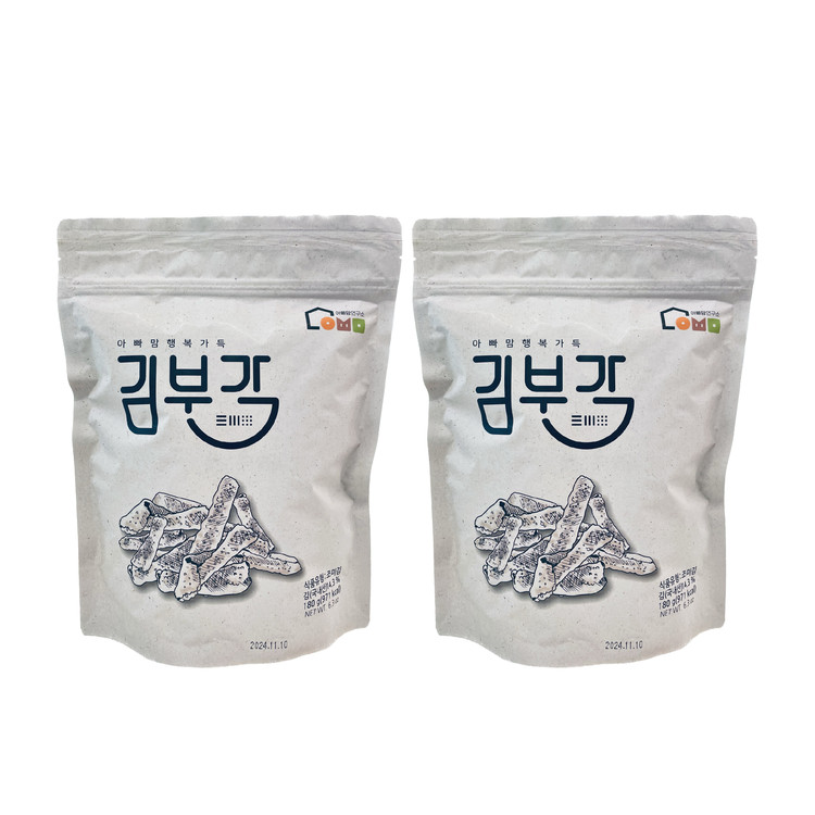 아빠맘 행복가득 김부각 180g, 2봉