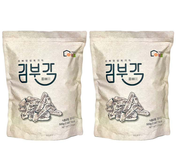 아빠맘 행복가득 김부각(대용량)500g, 2봉
