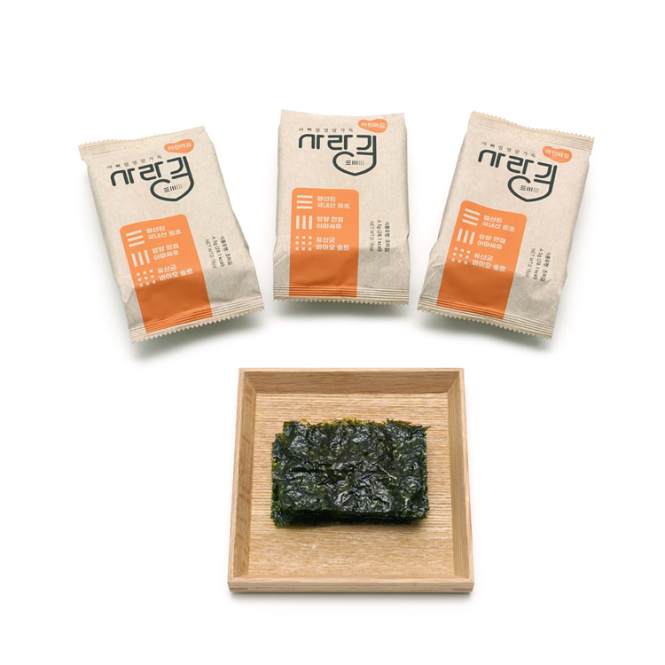 아빠맘 영양가득 사랑김(어린이김) 4.5g 1봉,2봉,6봉,12봉(1box).24봉(2box),36봉(3box)